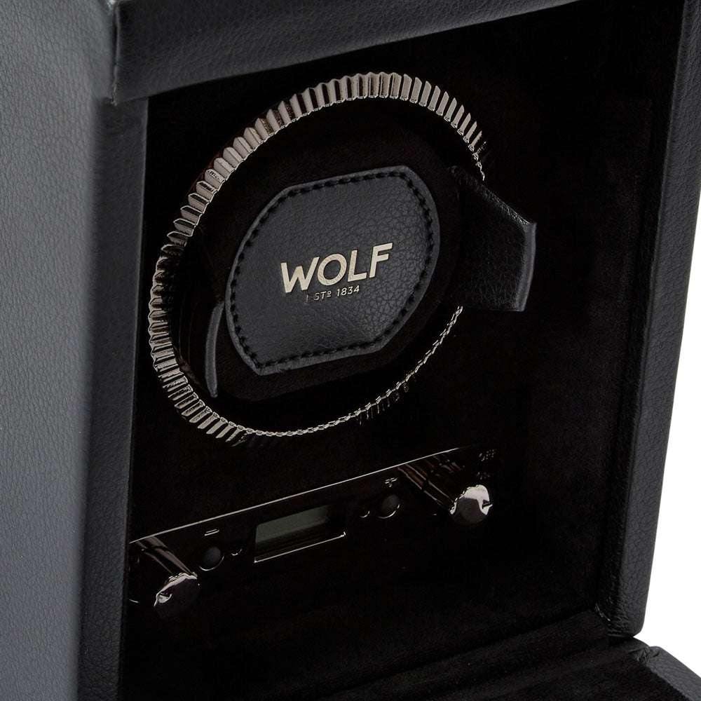 Watch winder British Racing 1 horloge Wolf 1834 - Horlogerieshop.nl