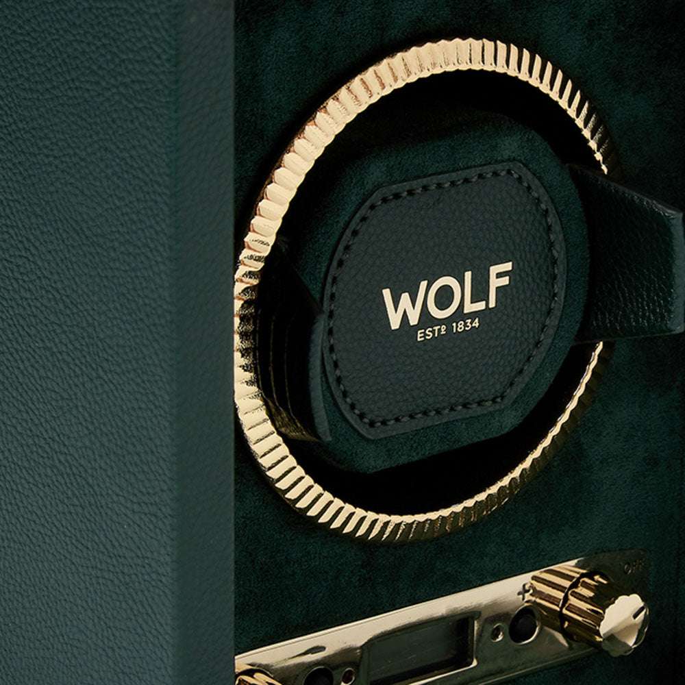 Watch winder British Racing 1 horloge Wolf 1834 - Horlogerieshop.nl