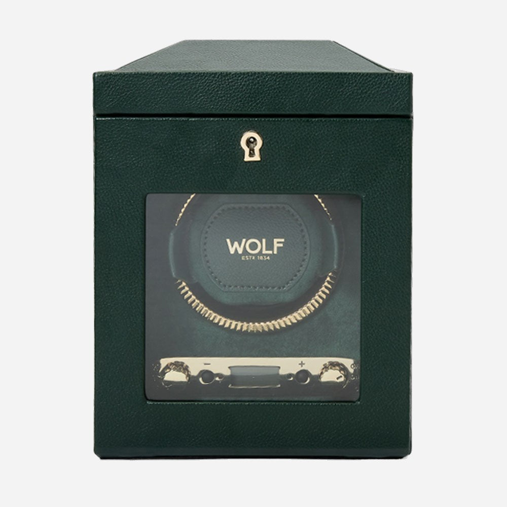 Watch winder British Racing 1 horloge Wolf 1834 - Horlogerieshop.nl