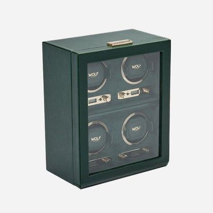 Watch winder British Racing 4 horloges Wolf 1834 - Horlogerieshop.nl