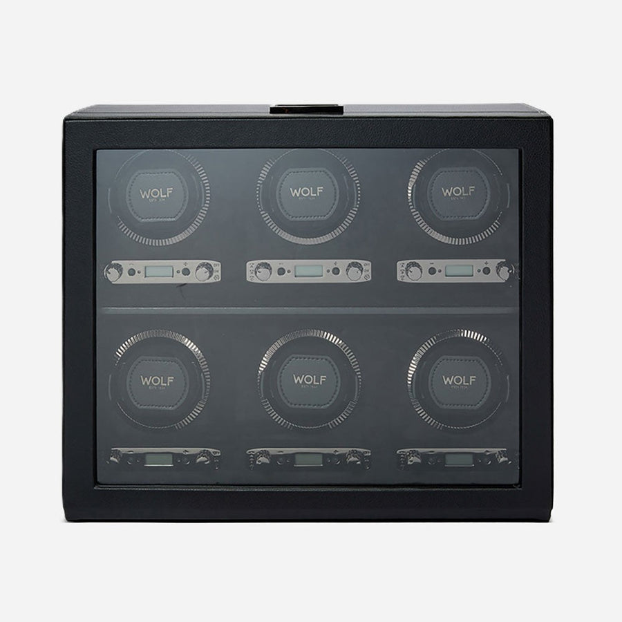 Watch winder British Racing 6 Horloges Wolf 1834 - Horlogerieshop.nl