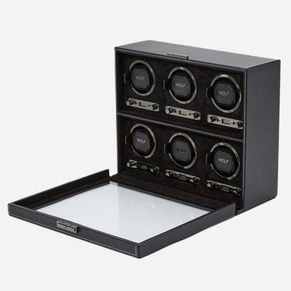 Watch winder British Racing 6 Horloges Wolf 1834 - Horlogerieshop.nl