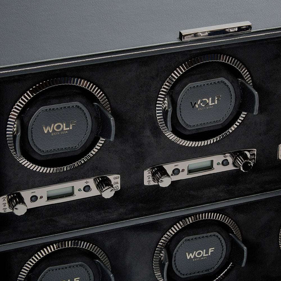 Watch winder British Racing 6 Horloges Wolf 1834 - Horlogerieshop.nl