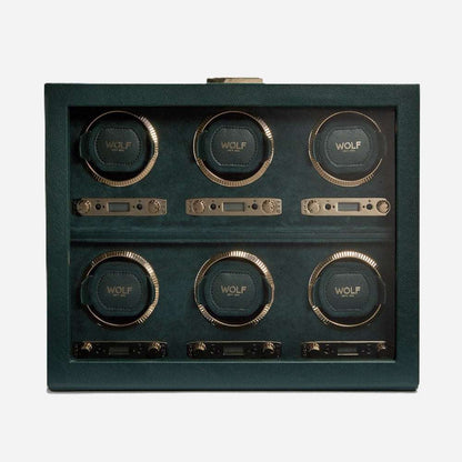 Watch winder British Racing 6 Horloges Wolf 1834 - Horlogerieshop.nl