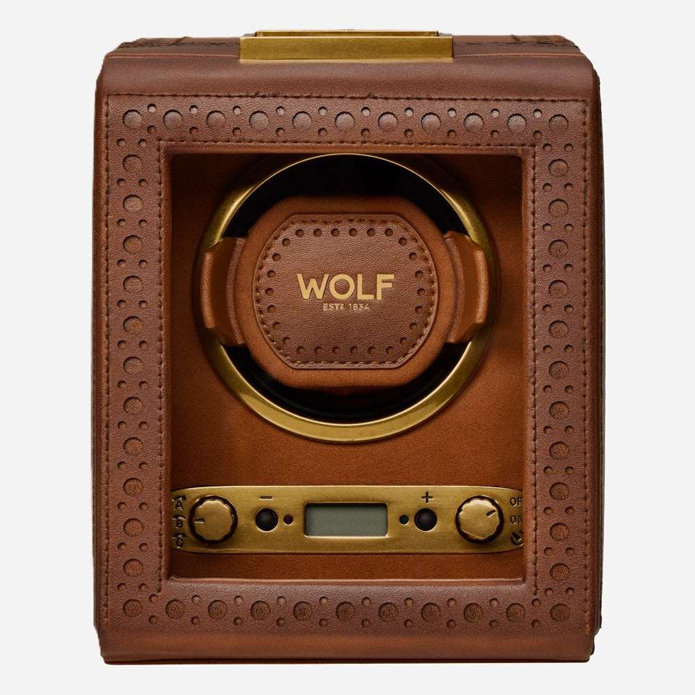 Watch winder Brogue 1 Horloge Wolf 1834 - Horlogerieshop.nl