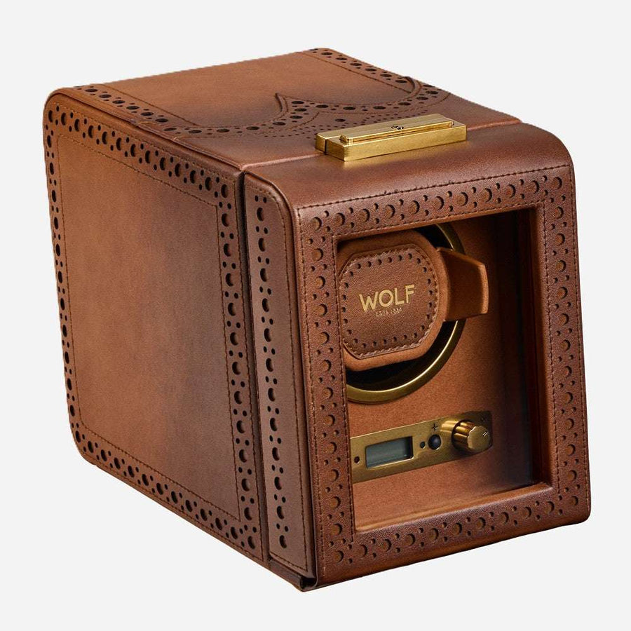 Watch winder Brogue 1 Horloge Wolf 1834 - Horlogerieshop.nl
