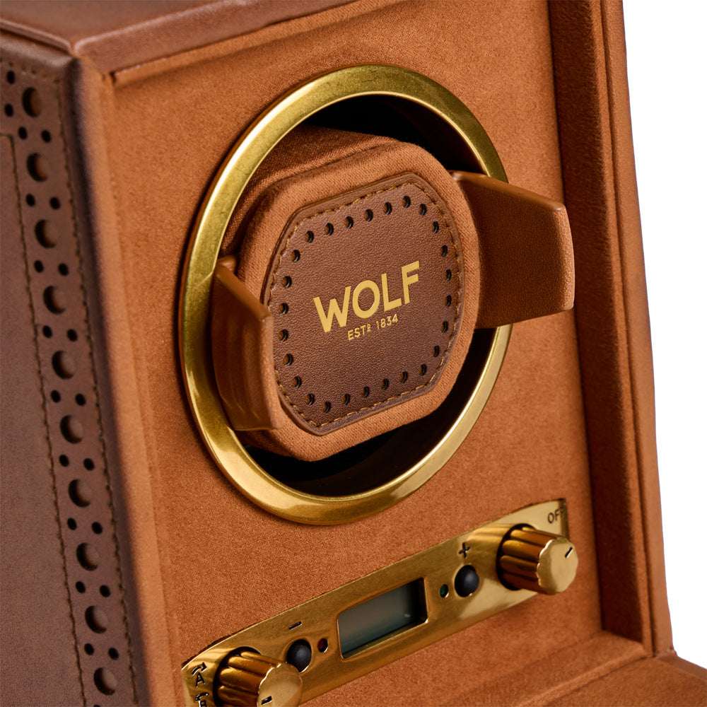 Watch winder Brogue 1 Horloge Wolf 1834 - Horlogerieshop.nl