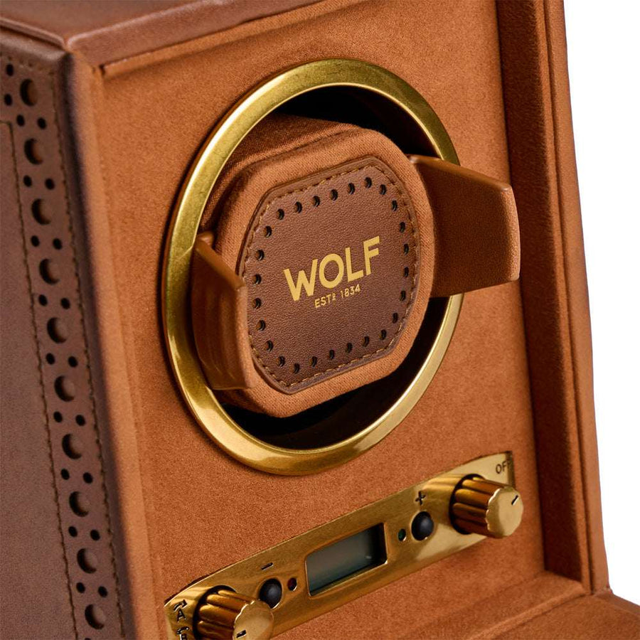 Watch winder Brogue 1 Horloge Wolf 1834 - Horlogerieshop.nl