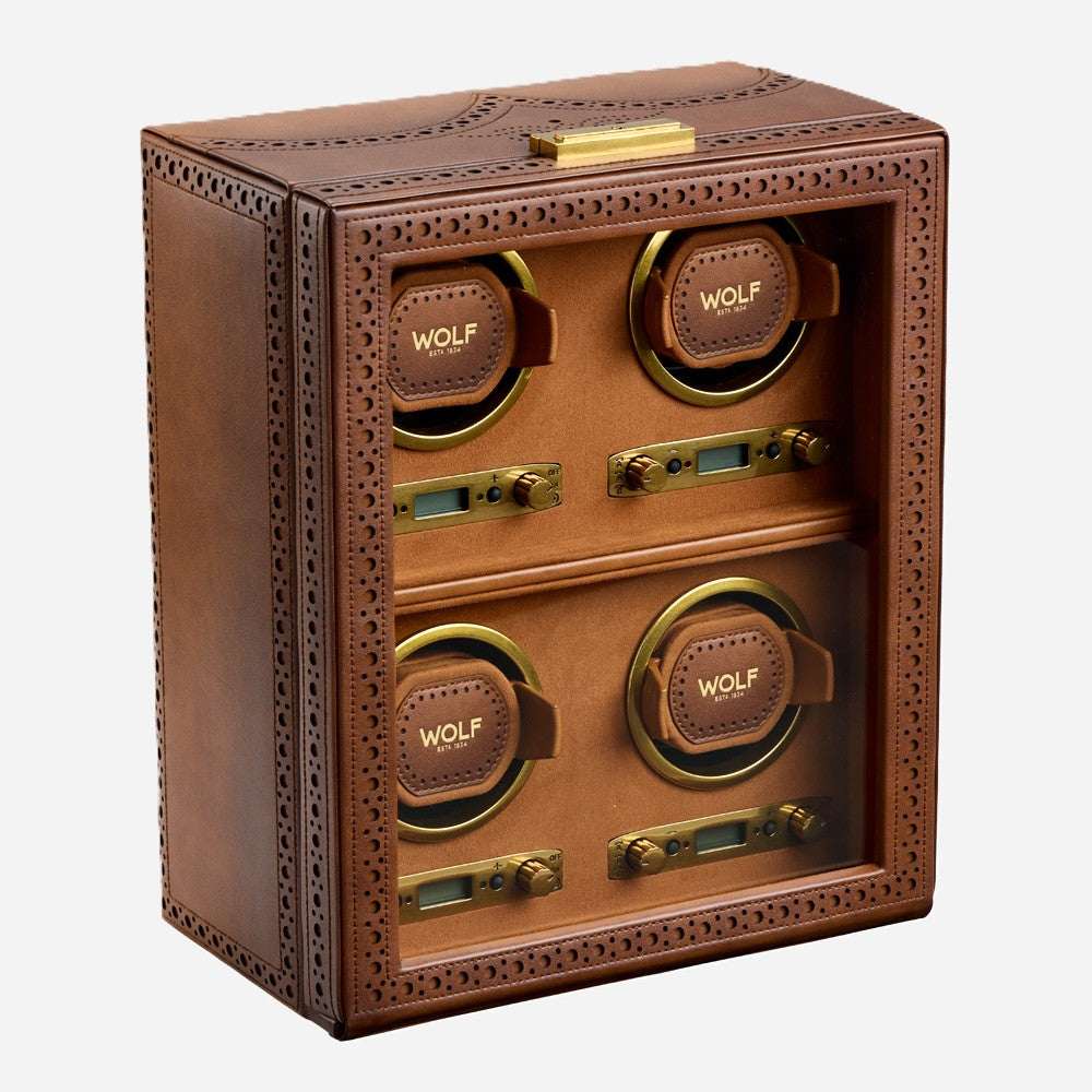 Watch winder Brogue 4 Horloges Wolf 1834 - Horlogerieshop.nl