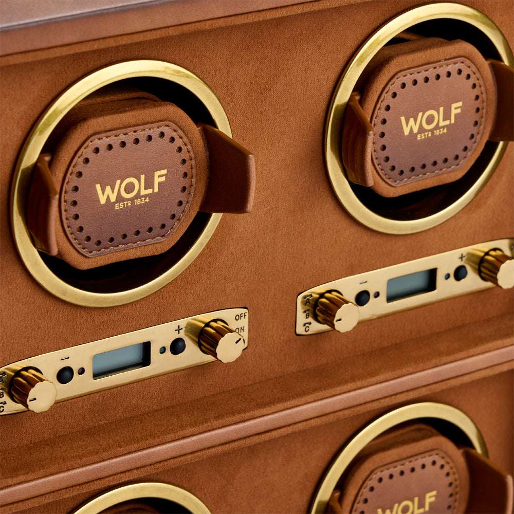 Watch winder Brogue 4 Horloges Wolf 1834 - Horlogerieshop.nl