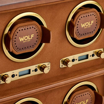 Watch winder Brogue 4 Horloges Wolf 1834 - Horlogerieshop.nl
