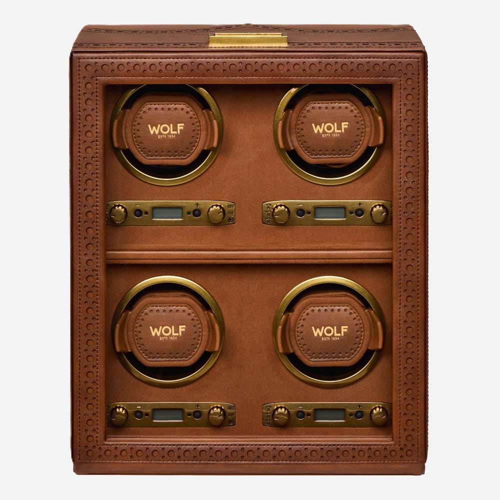 Watch winder Brogue 4 Horloges Wolf 1834 - Horlogerieshop.nl