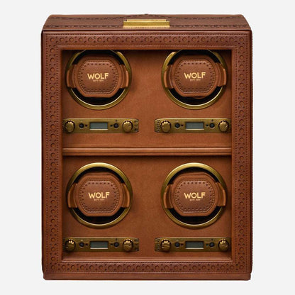 Watch winder Brogue 4 Horloges Wolf 1834 - Horlogerieshop.nl