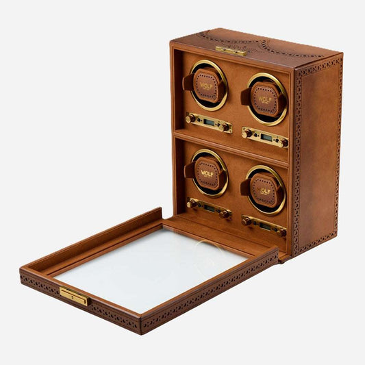 Watch winder Brogue 4 Horloges Wolf 1834 - Horlogerieshop.nl