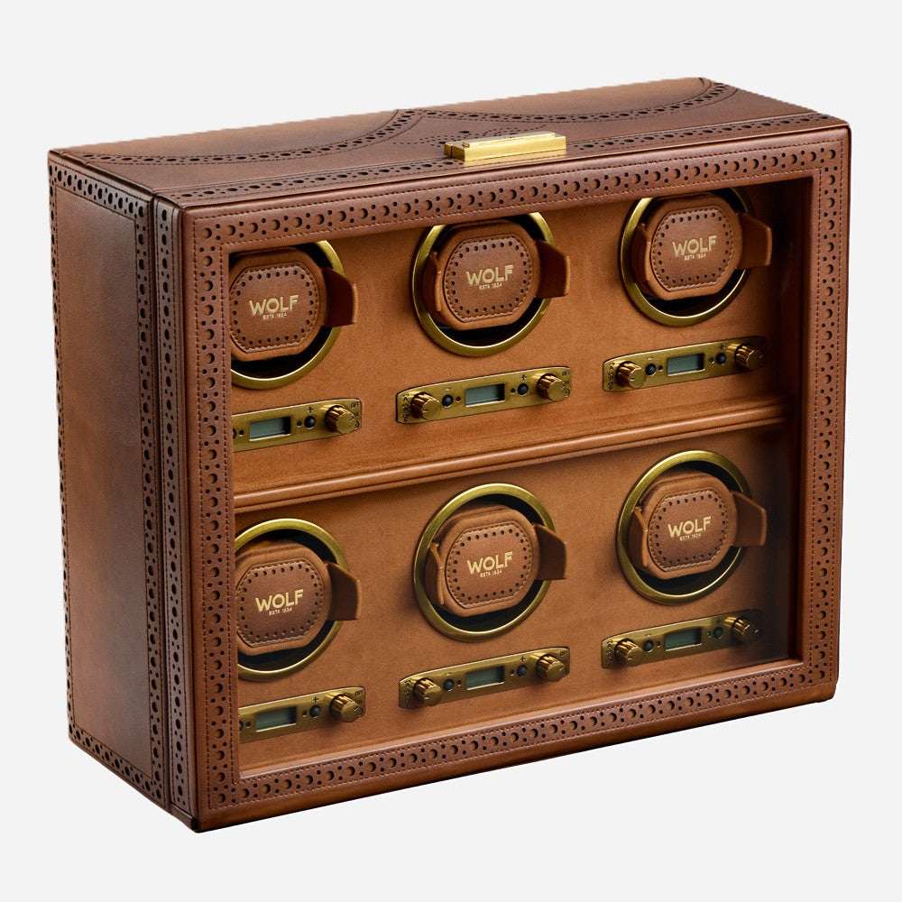 Watch winder Brogue 6 Horloges Wolf 1834 - Horlogerieshop.nl