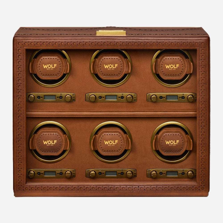 Watch winder Brogue 6 Horloges Wolf 1834 - Horlogerieshop.nl