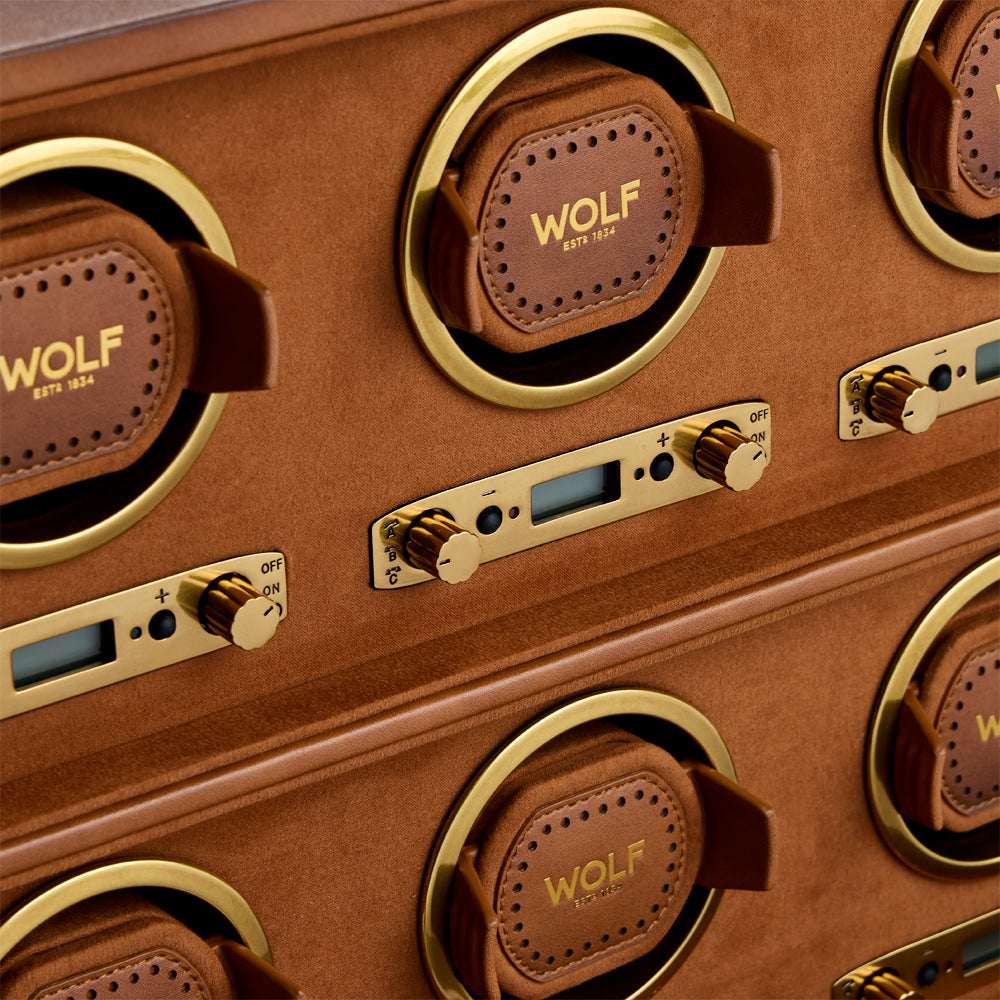 Watch winder Brogue 6 Horloges Wolf 1834 - Horlogerieshop.nl