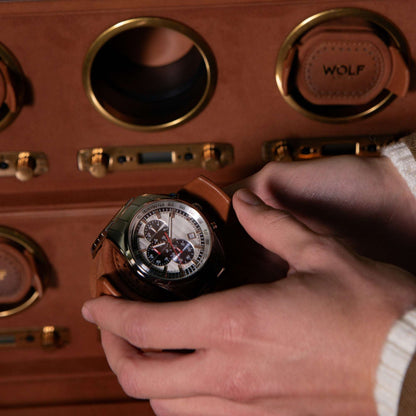 Watch winder Brogue 6 Horloges Wolf 1834 - Horlogerieshop.nl