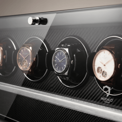 Modalo CLASICO 4 watch winder Carbon detail