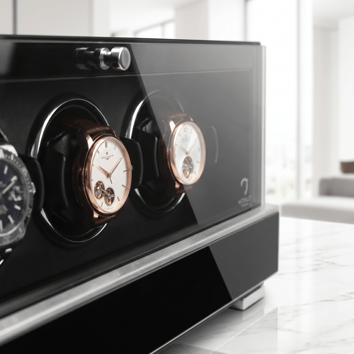 Modalo CLASICO 4 watch winder Pianolak detail