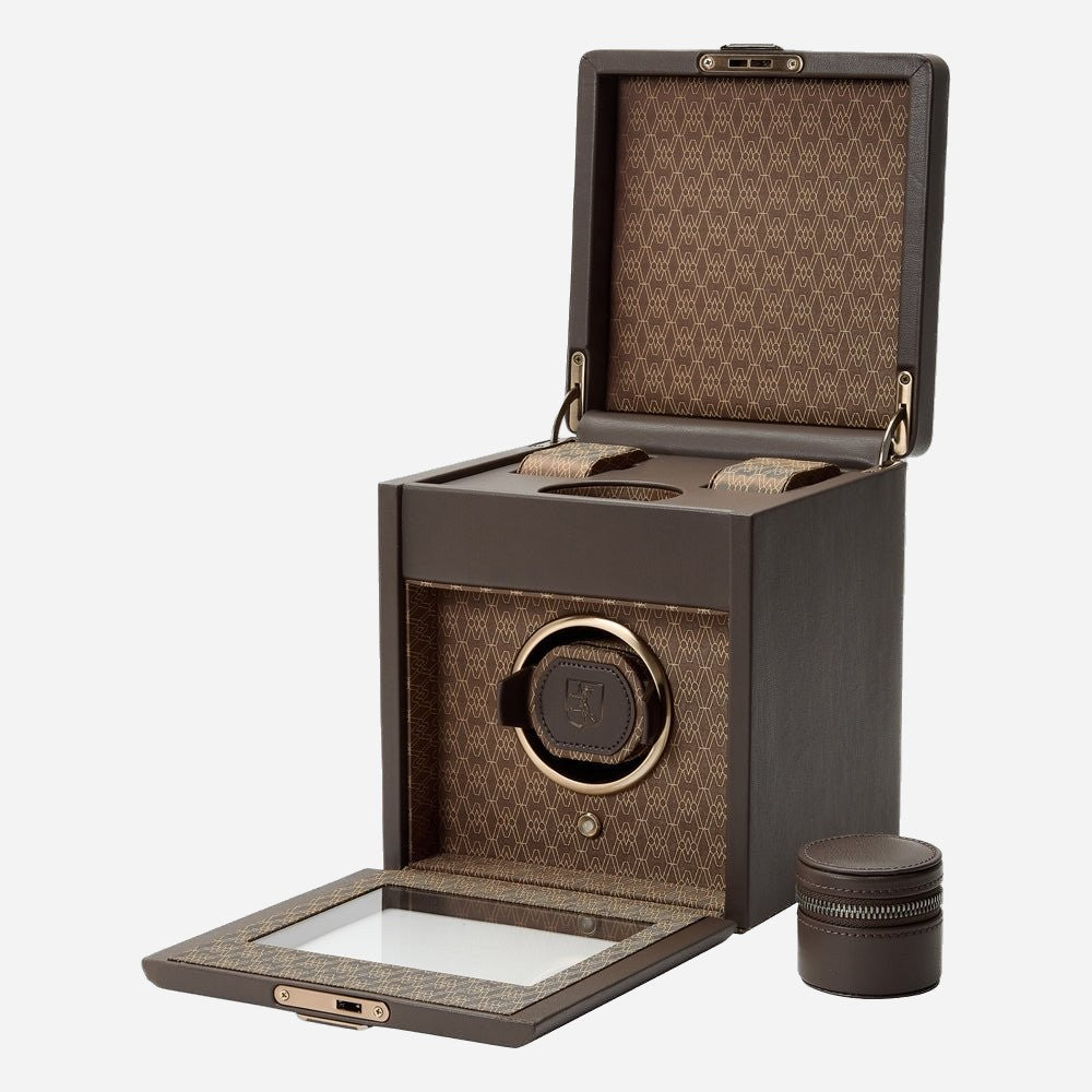 Watch winder Earth 1 horloge Wolf 1834 - Horlogerieshop.nl
