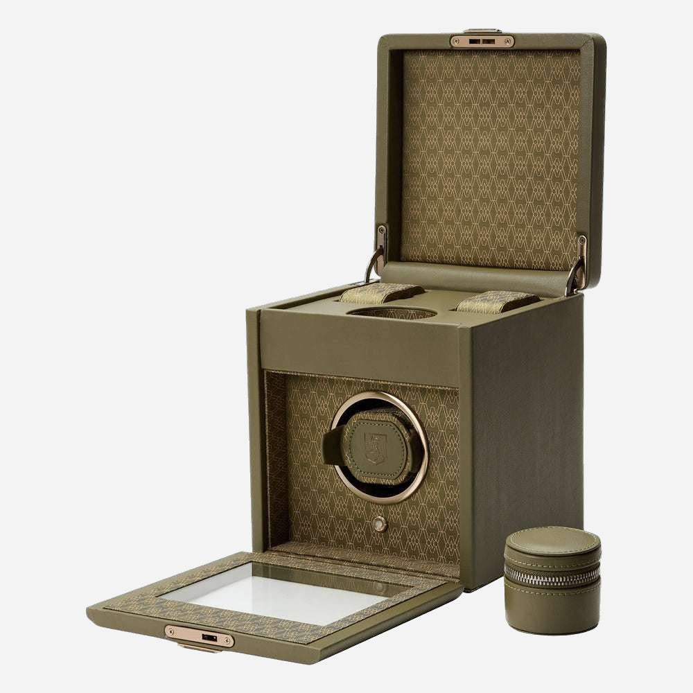 Watch winder Earth 1 horloge Wolf 1834 - Horlogerieshop.nl
