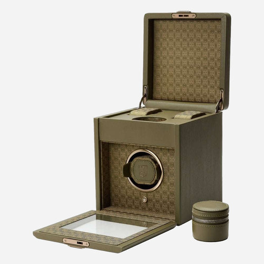 Watch winder Earth 1 horloge Wolf 1834 - Horlogerieshop.nl