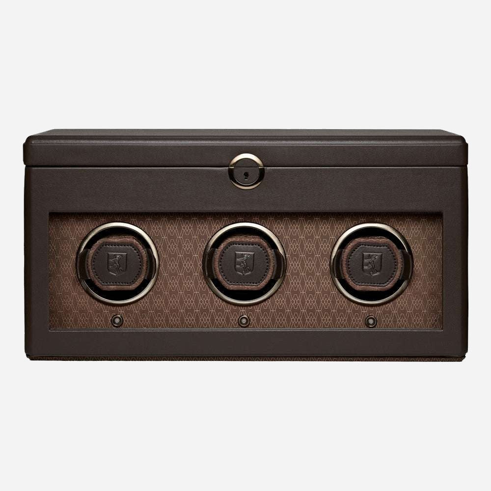 Watch winder Earth 3 horloges Wolf 1834 - Horlogerieshop.nl