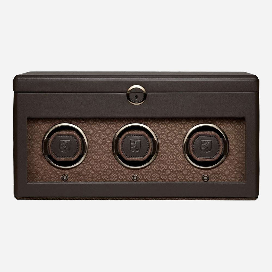 Watch winder Earth 3 horloges Wolf 1834 - Horlogerieshop.nl