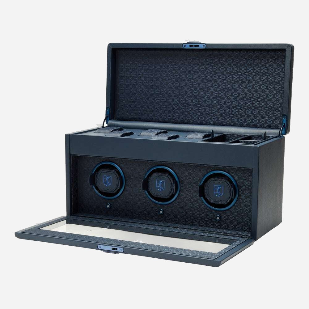 Watch winder Earth 3 horloges Wolf 1834 - Horlogerieshop.nl