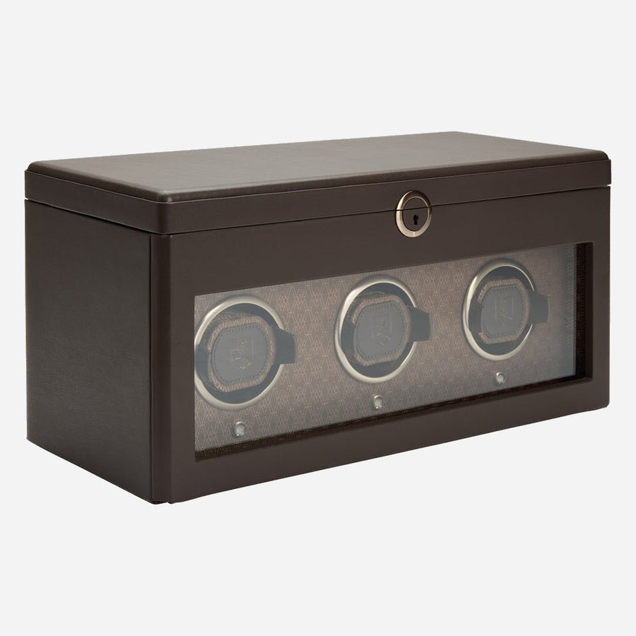 Watch winder Earth 3 horloges Wolf 1834 - Horlogerieshop.nl