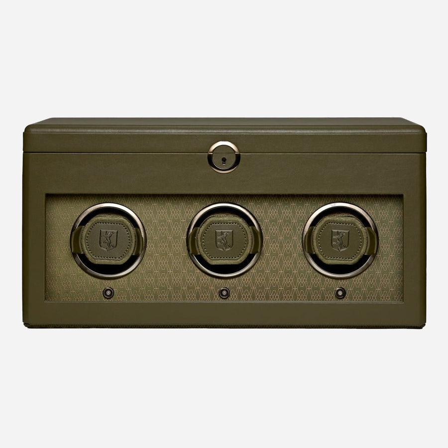 Watch winder Earth 3 horloges Wolf 1834 - Horlogerieshop.nl