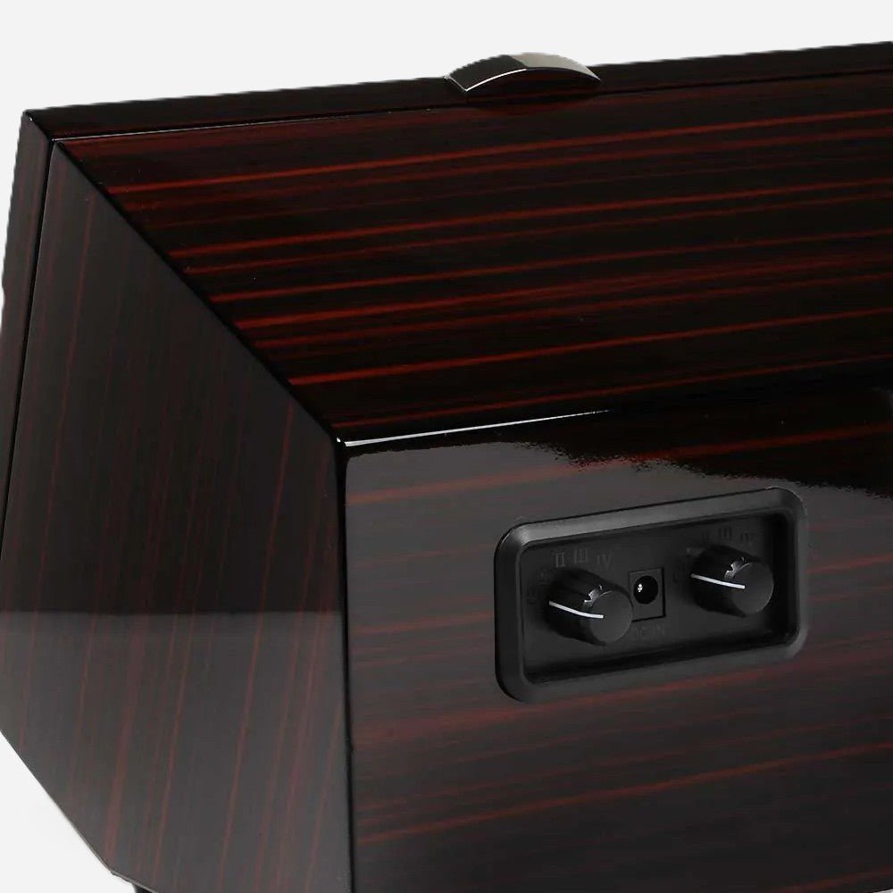 Watch Winder Ebony hout 2 Horloges Ashford & Rye - Horlogerieshop.nl