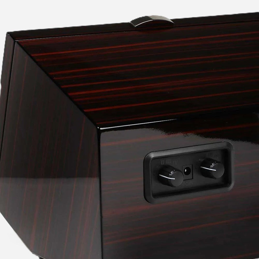 Watch Winder Ebony hout 2 Horloges Ashford & Rye - Horlogerieshop.nl