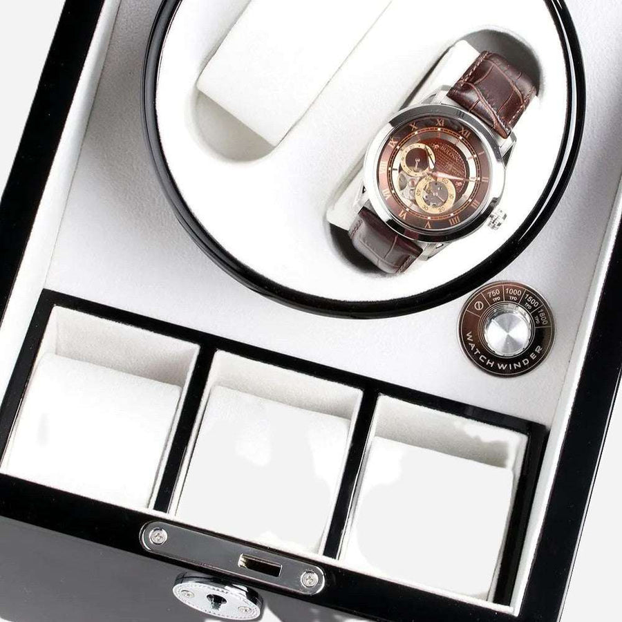 Watch Winder hout 2+3 Horloges Ashford & Rye - Horlogerieshop.nl