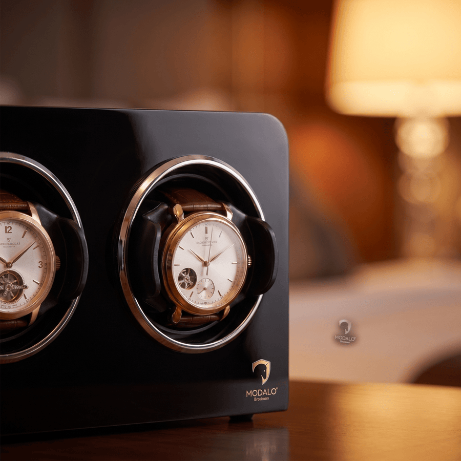 Modalo INSPIRATION 2 watch winder Wallnut detail