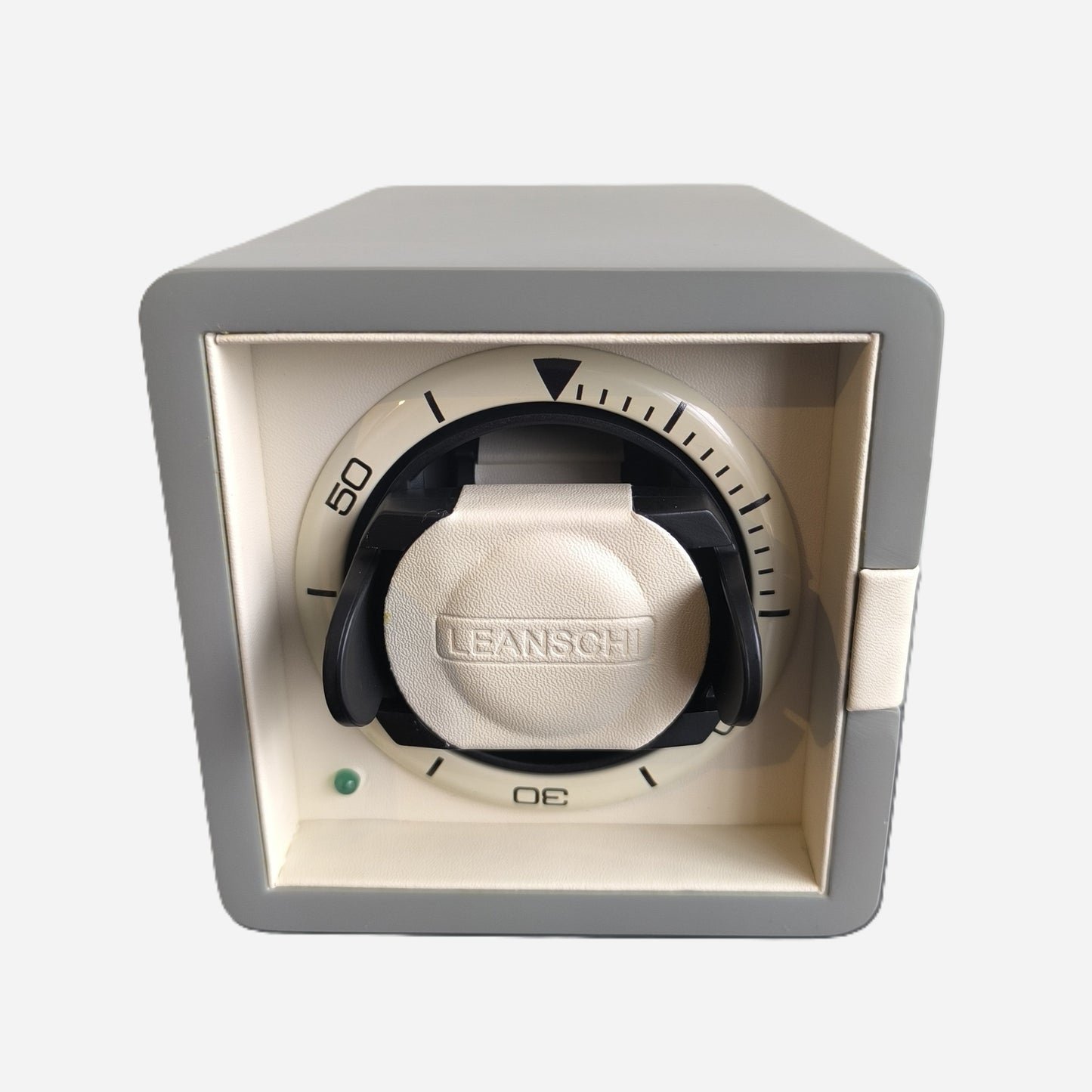 Watch Winder Leder 1 Horloge Leanschi - Horlogerieshop.nl