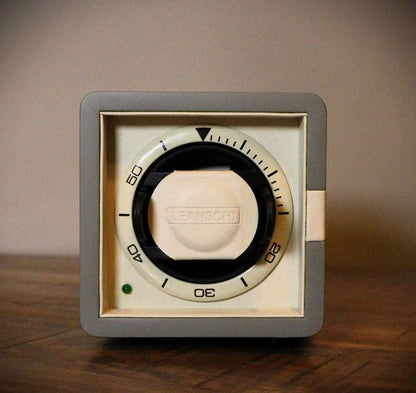 Watch Winder Leder 1 Horloge Leanschi - Horlogerieshop.nl