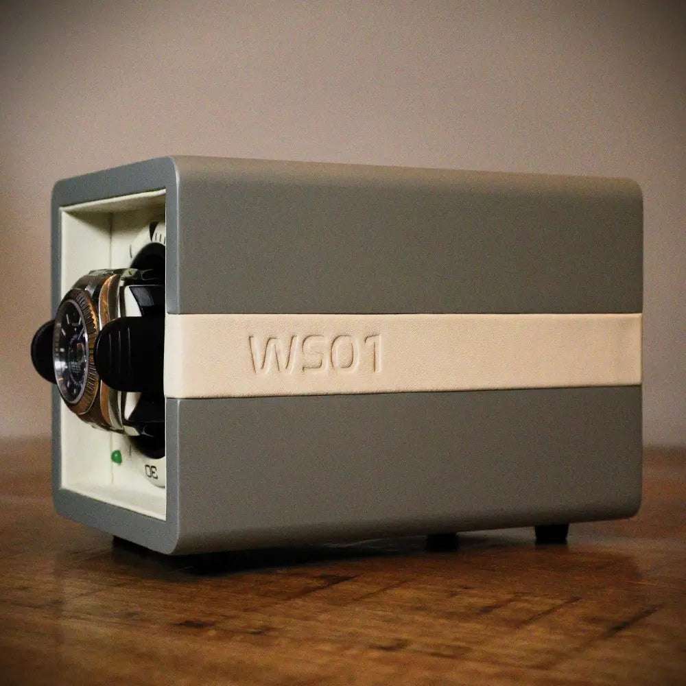 Watch Winder Leder 1 Horloge Leanschi - Horlogerieshop.nl