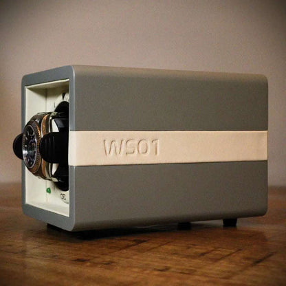 Watch Winder Leder 1 Horloge Leanschi - Horlogerieshop.nl