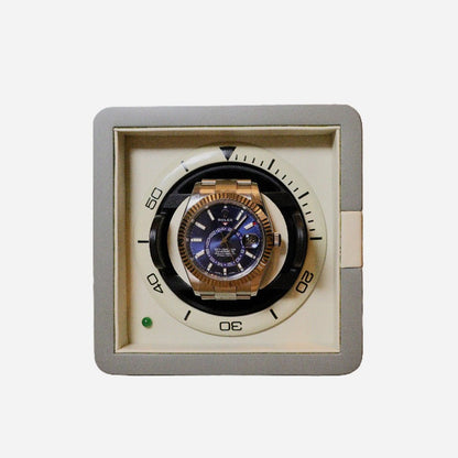 Watch Winder Leder 1 Horloge Leanschi - Horlogerieshop.nl