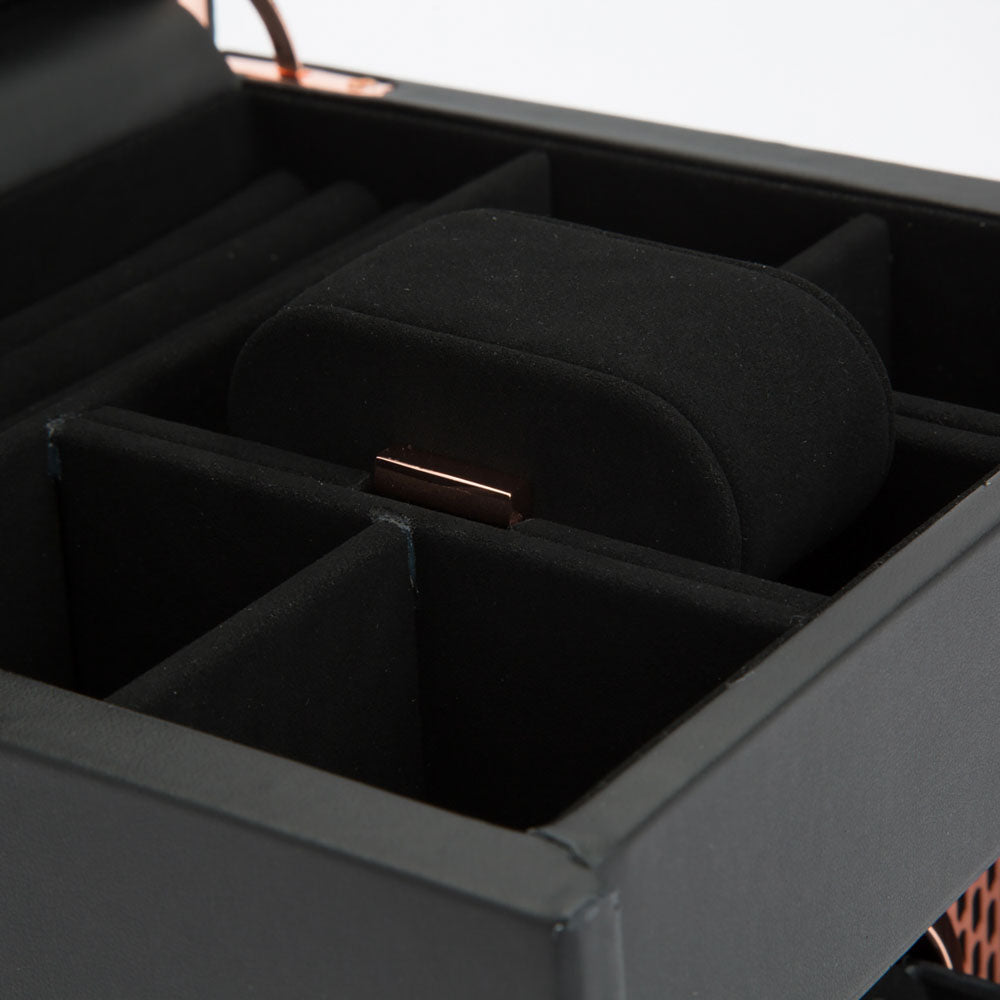 Watch winder met lade Axis 1 horloge Wolf 1834 - Horlogerieshop.nl