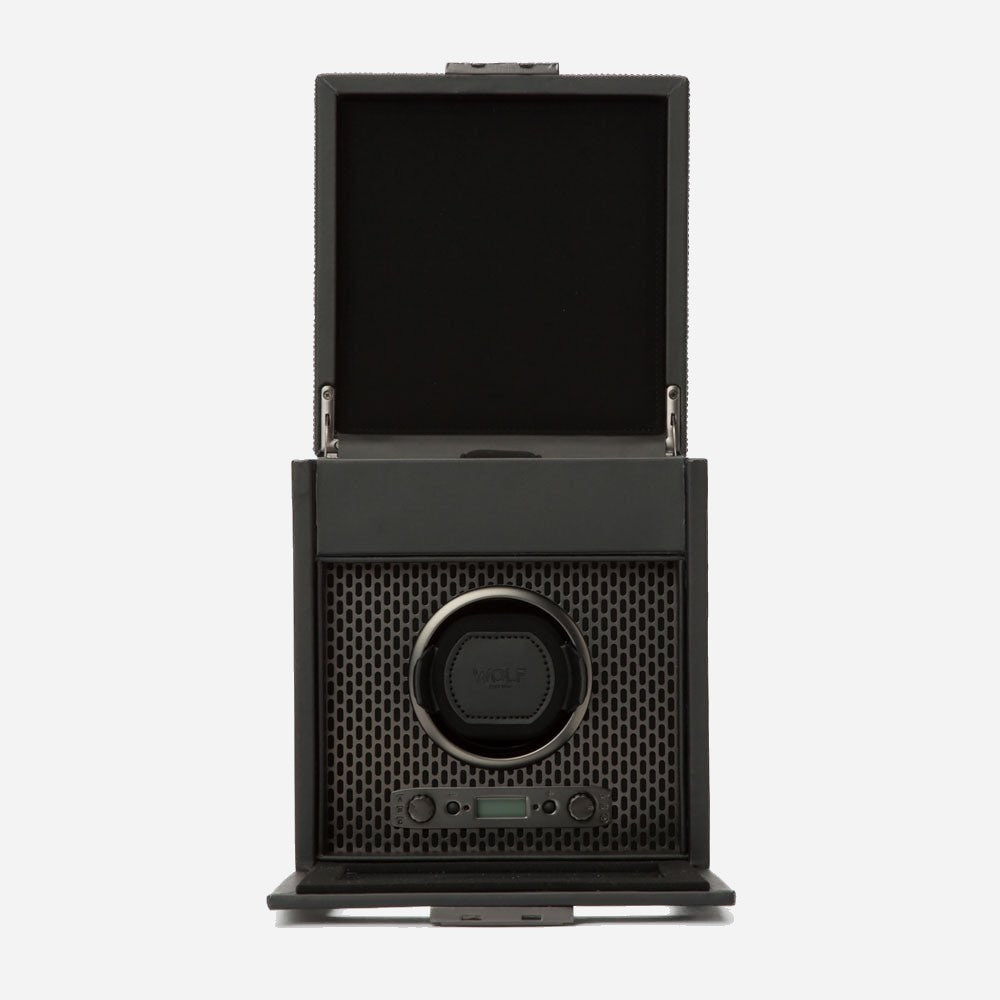 Watch winder met lade Axis 1 horloge Wolf 1834 - Horlogerieshop.nl