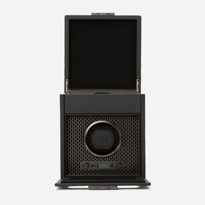 Watch winder met lade Axis 1 horloge Wolf 1834 - Horlogerieshop.nl