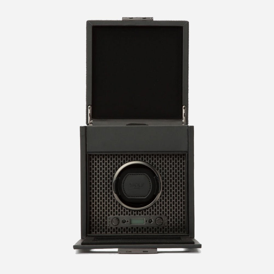 Watch winder met lade Axis 1 horloge Wolf 1834 - Horlogerieshop.nl