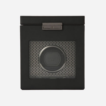 Watch winder met lade Axis 1 horloge Wolf 1834 - Horlogerieshop.nl