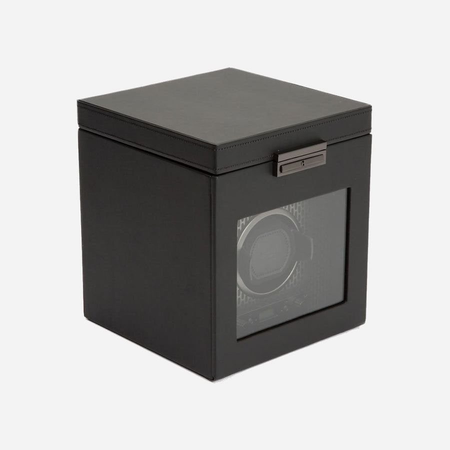 Watch winder met lade Axis 1 horloge Wolf 1834 - Horlogerieshop.nl