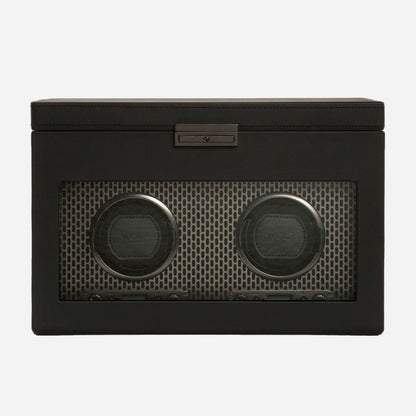 Watch winder met lade Axis 2 horloges Wolf 1834 - Horlogerieshop.nl