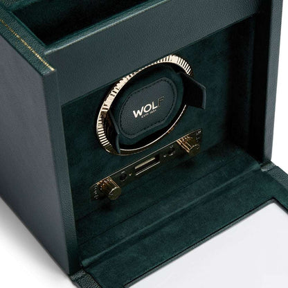 Watch winder met lade British Racing 1 horloge Wolf 1834 - Horlogerieshop.nl