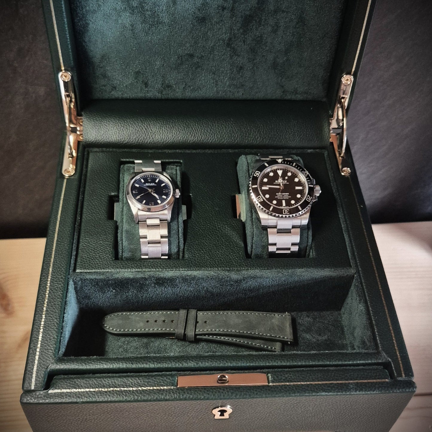 Watch winder met lade British Racing 1 horloge Wolf 1834 - Horlogerieshop.nl